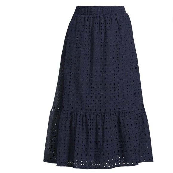 Time and Tru Cotton Eyelet MIDI Skirt XXL - Picture 3 of 8